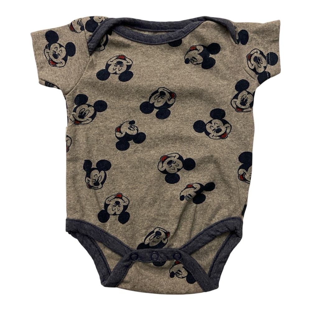 Mickey Mouse baby button up onesie Size 0/3 M